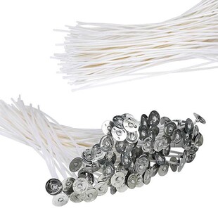 100Pcs/set Candle Wicks Smokeless Wax Pure Cotton Core 9/15/