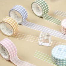 1pc 20mmx5mm Grid Washi Tape Paper DIY Planner Masking Tape