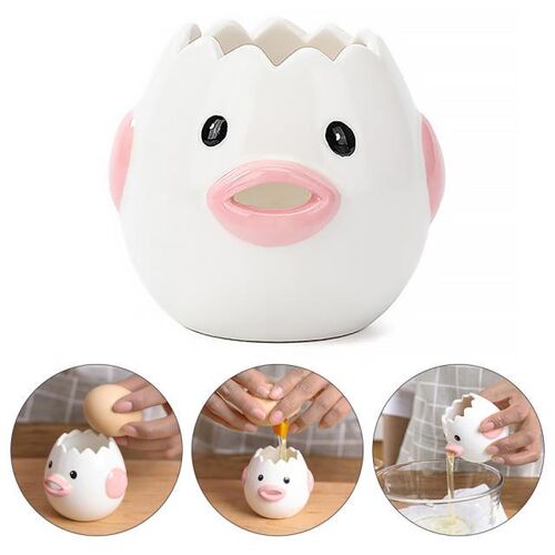 Creative Ceramic Egg Dividers Egg Yolk White Separator Kitch