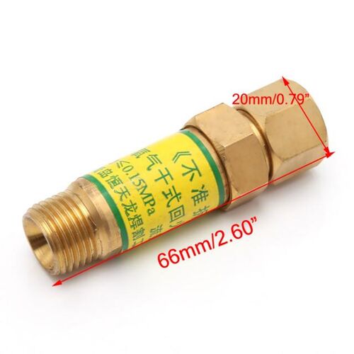 Flashback Arrestor M16x1.5 Oxygen Acetylene Check Valve For