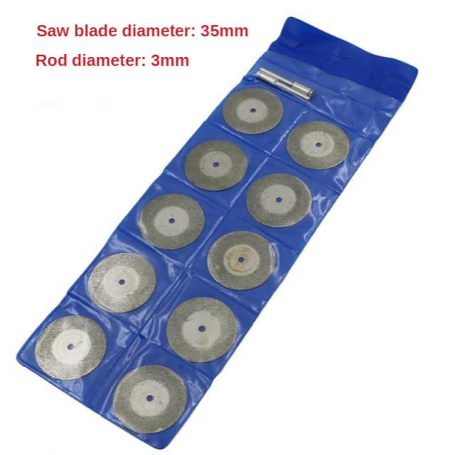 10PCS Emery Diamond Coated Double Side Cutting Discs Cut Off
