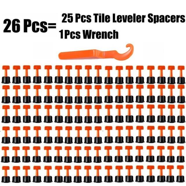 26/151Pcs Level Wedges Tile Spacers For Flooring Wall Tile S