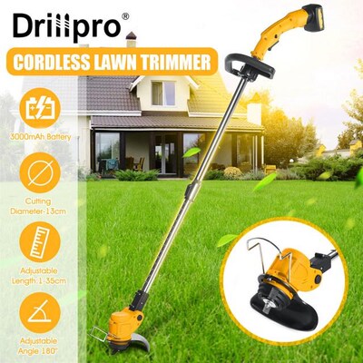 26V Electric Lawn Mower 2000mAh Li-ion Cordless Grass Trimme