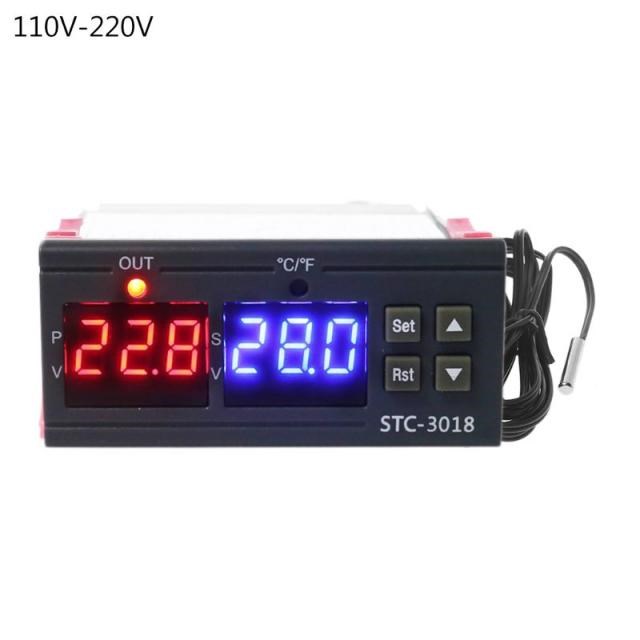 AC 110V~220V Temperature Controller ℃ ℉ 10A Thermostat 适