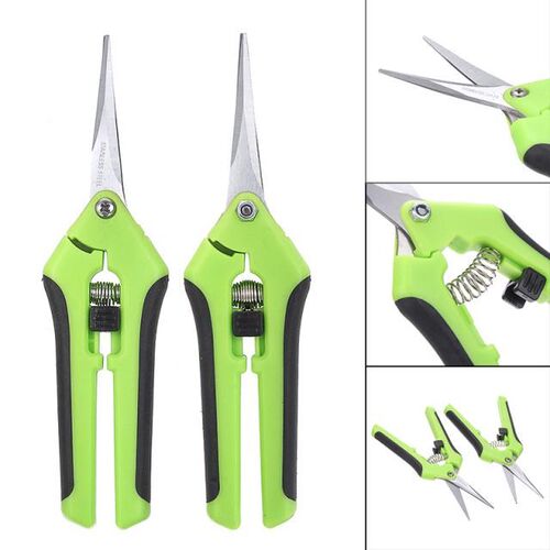 Stainless Garden Pruning Shears Elbow Straight Steel Fruit P