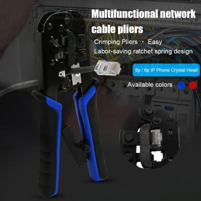 1PC Multifunction Crimper Dual Purpose RG45/11 Crimping Tool