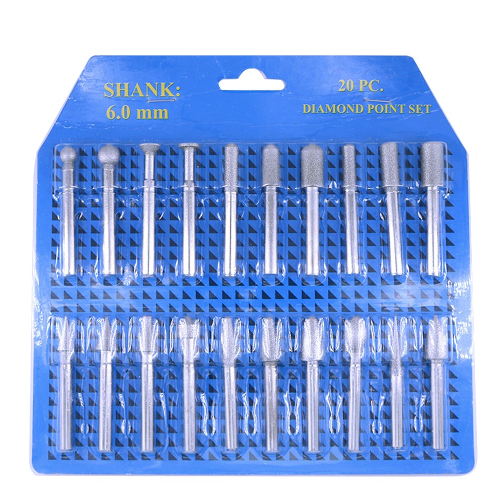 20pcs Emery Grinding Head Rotary Tool Electric Grinding Whee