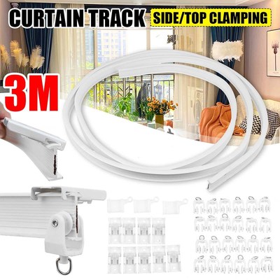 2M/3M/6M Flexible Ceiling Curtain Track Bendable Window Rod