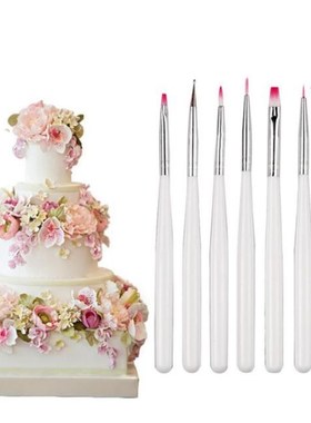 7pcs/set Fondant Cake Painting Brush Decorating Dusting Prom