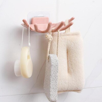 Bathroom Shower Soap Box Hooks Soap Plate Tray Suction Hangi