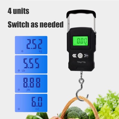 Mini Electronic Scale Fishing Travel Hanging Hook Digital We