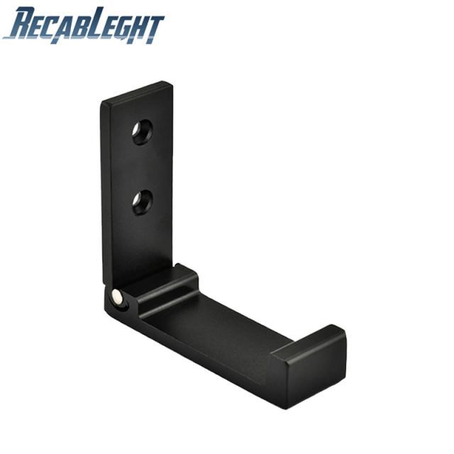 Recableght Aluminum Alloy Folding Hanging Hooks Towel Rack H