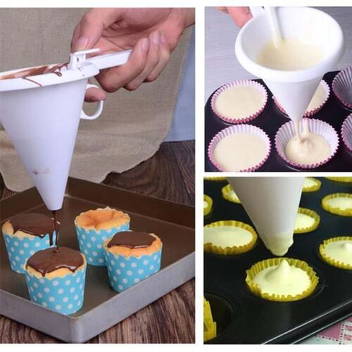 Adjustable Hand-held Baking Funnel Tools Cream Batter Chocol