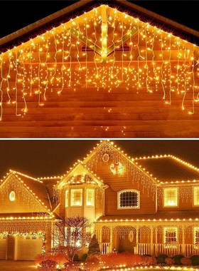 Christmas Decoration 3-16M Street Garland LED Icicle Curtain