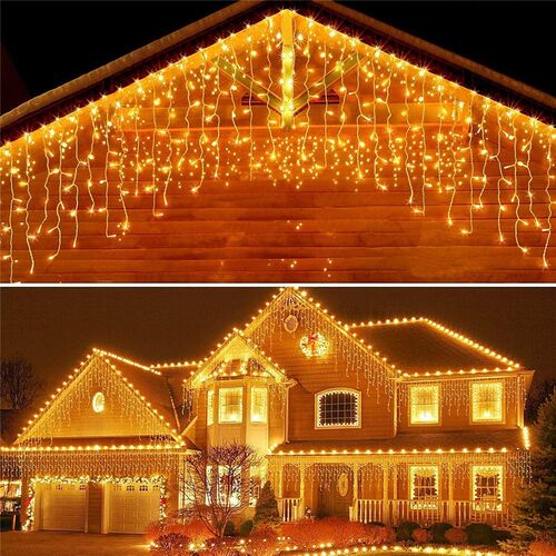 Christmas Decoration 3-16M Street Garland LED Icicle Curtain