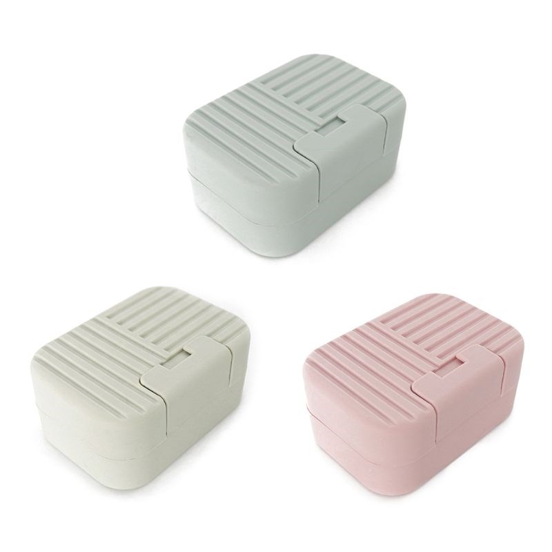 Portable Travel Washing Shower Soap Box Dish Plate Holder Hi