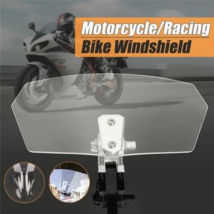 Motorcycle Universal Clear Windshield Windscreedn Screen Pro