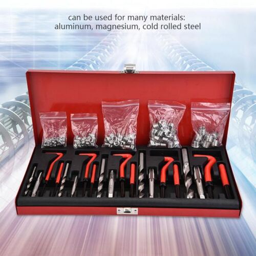 131pcs /set Thread Repair Kit M5-M12 Screw Threaded Inserts