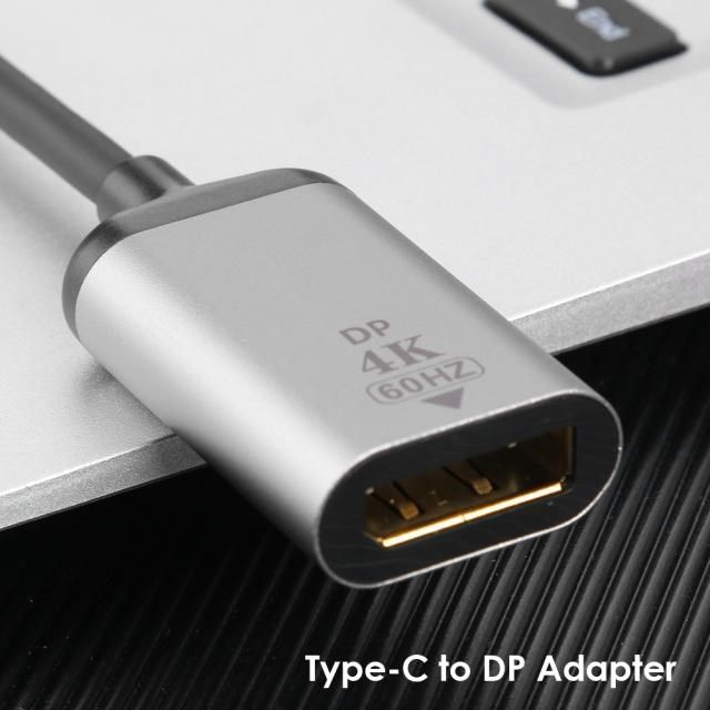 Extension Converter Adapter Coupler USB C to DP Adapter Type - 实物图