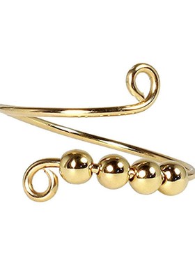 2021AntiStress Fidget Bead Rings for Women Single Coil Freel