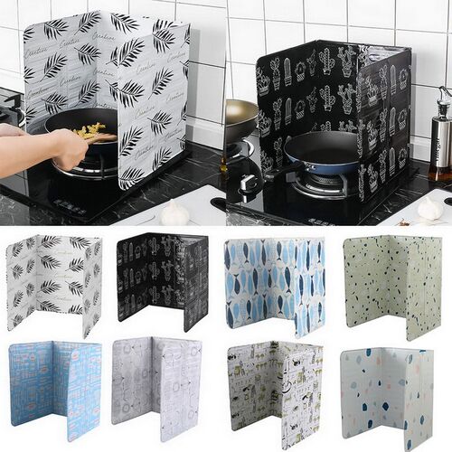 Home Kitchen Stove Foil Plate Prevent Oil Splash Cooking Hot