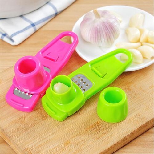 Stainless Steel PP Garlic Presses Ginger Cutter Candy Color