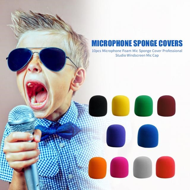 10x Mic Foam Microphone Sponge Covers Professional Studio Wi