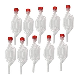 10 Pack S-Shape Airlock Twin Bubble Grommet One-Way Exhaust