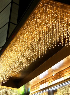 8m-40m Christmas Garland LED Curtain Icicle String Light 220