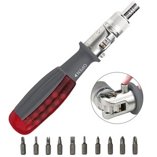 Multi-purpose Torx Phillips Bit Screw Driver Ratchet Screwdr