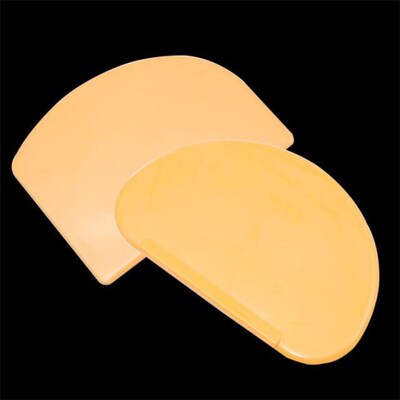 Orange Soft Flexible Plastic Dough Cream Scraper Cake Spatul