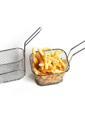 French Fries Basket Portable Stainless Steel Chips Mini Fryi