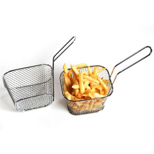 French Fries Basket Portable Stainless Steel Chips Mini Fryi