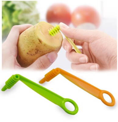 1PC Spiral Slicer Manual Slicer Cutter Potato Cucumber Carro