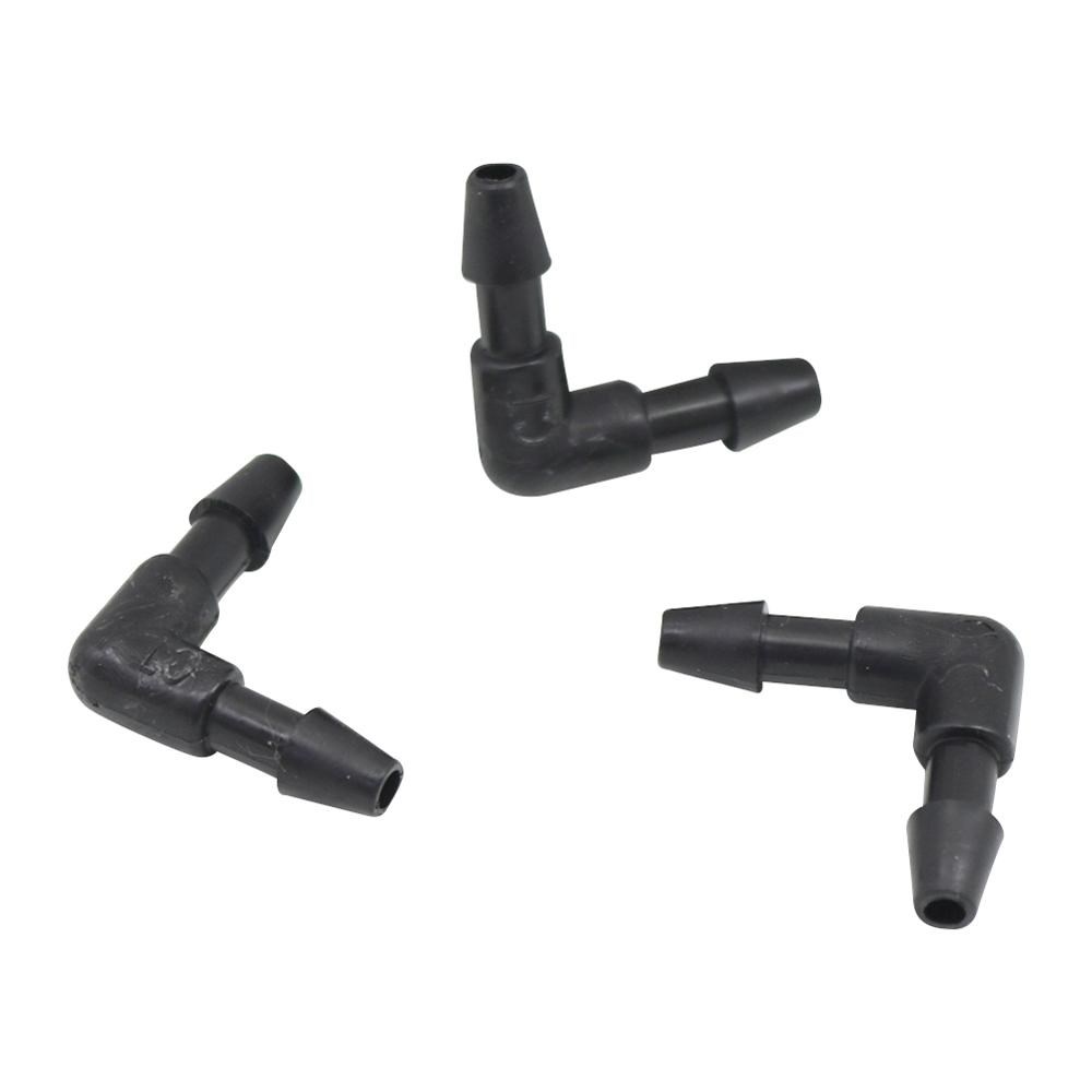 60 Pcs Barbed 3/5mm Hose Elbow Connectors Garden Water Irrig