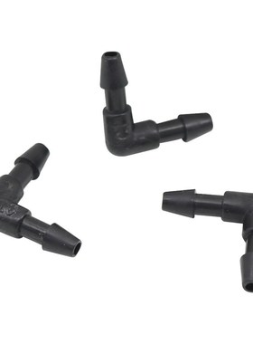 60 Pcs Barbed 3/5mm Hose Elbow Connectors Garden Water Irrig