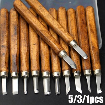 Wood Carving Knives Set Hand Tool Kit Carbon Steel Wood Carv