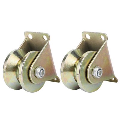 V Shaped Plate Caster Wheel Track Rail Sliding Door Roller w