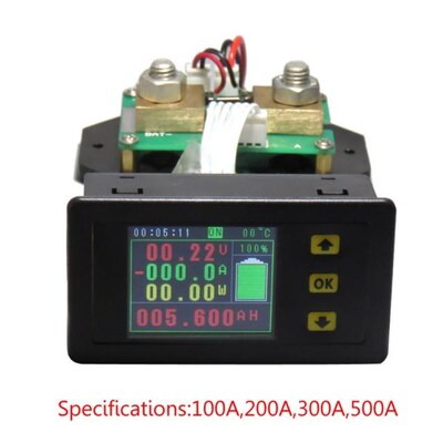 DC 120V 100A 200A 300A 500A LCD Combo Meter Voltage Current