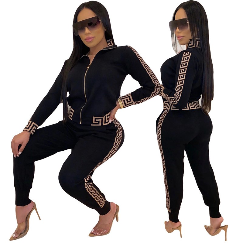 2021 y2k Tracksuit Women Elegant Two -Pieces Suit Sets Femal