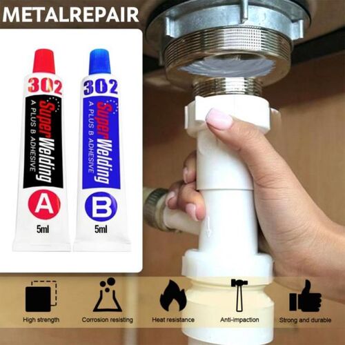 2Pcs AB Strong Bonding Sealant Casting Repair Glue Machine M