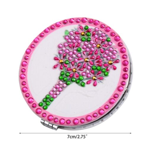Diamond Painting Cover Compact Mirror, DIY Special Shaped Di