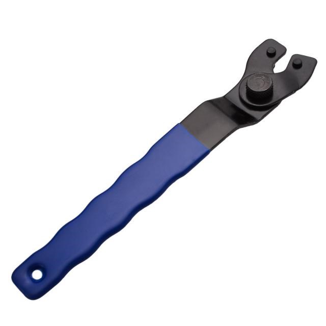 Adjustable 8-50mm Pin Spanner Wrench Blue High Carbon Steel