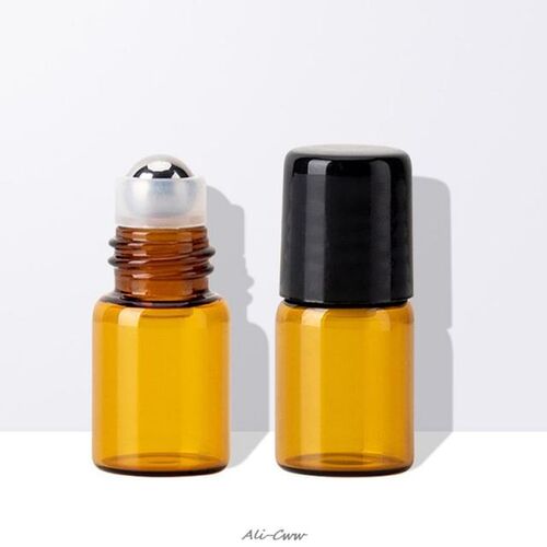 Mini Empty Glass Rolling Ball Bottle Essential Oil Perfume L
