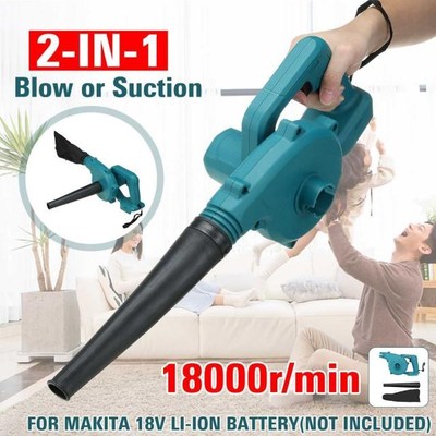 2 IN 1 Cordless Electric Air Blower Handheld Vacuum Leaf Dus
