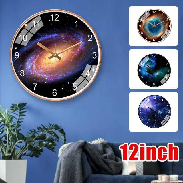 12 Inch Wall Clock Northern Europe Star Clocks Bedroom Livin