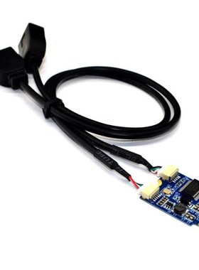 H1111Z M.2 to USB Riser Card M.2 NGFF KEY A-E to Dual Port U