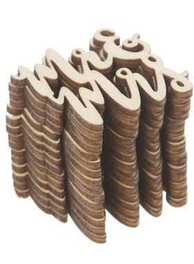 15Pcs Wooden Mr & Mrs Table Confetti Scatter Vintage Rustic