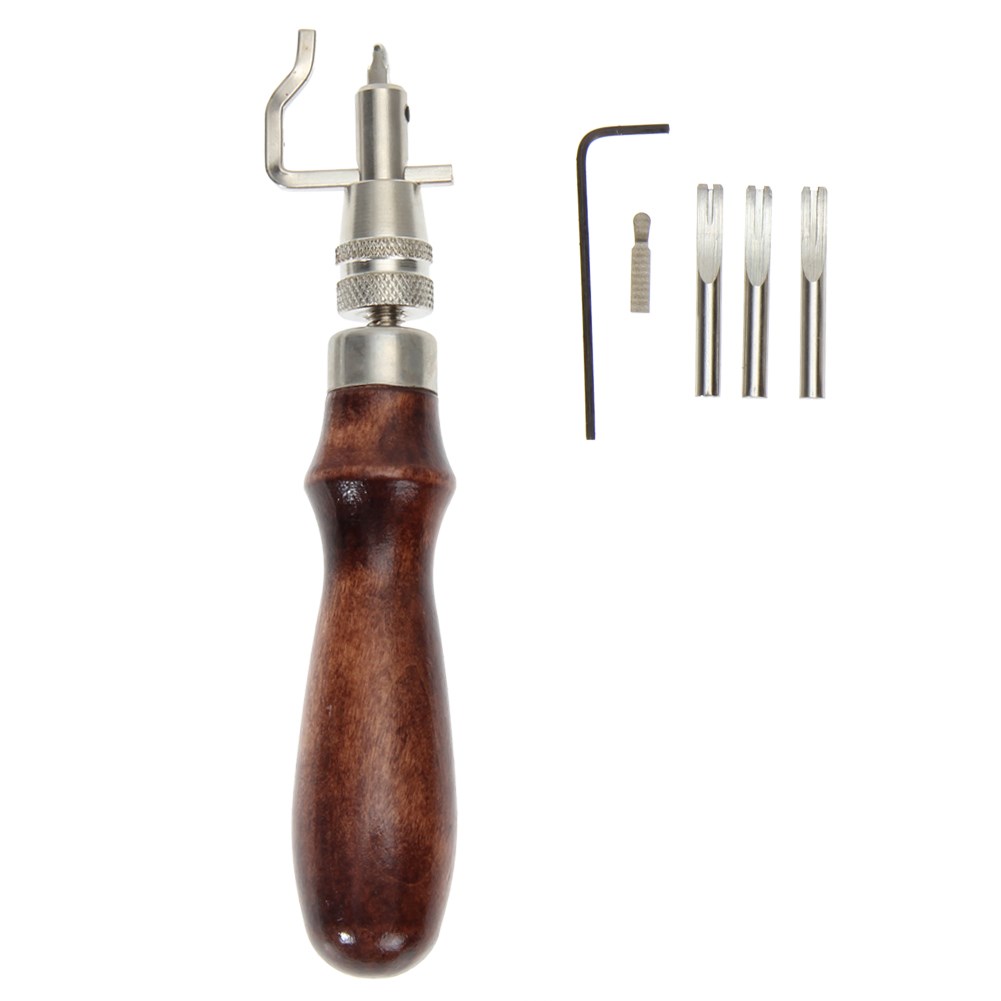 5 in 1 Pro Leathercraft Edge Press Kit Adjustable Stitching