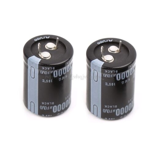 2pcs 10000uF 35V Radial Aluminium Electrolytic Capacitors 25